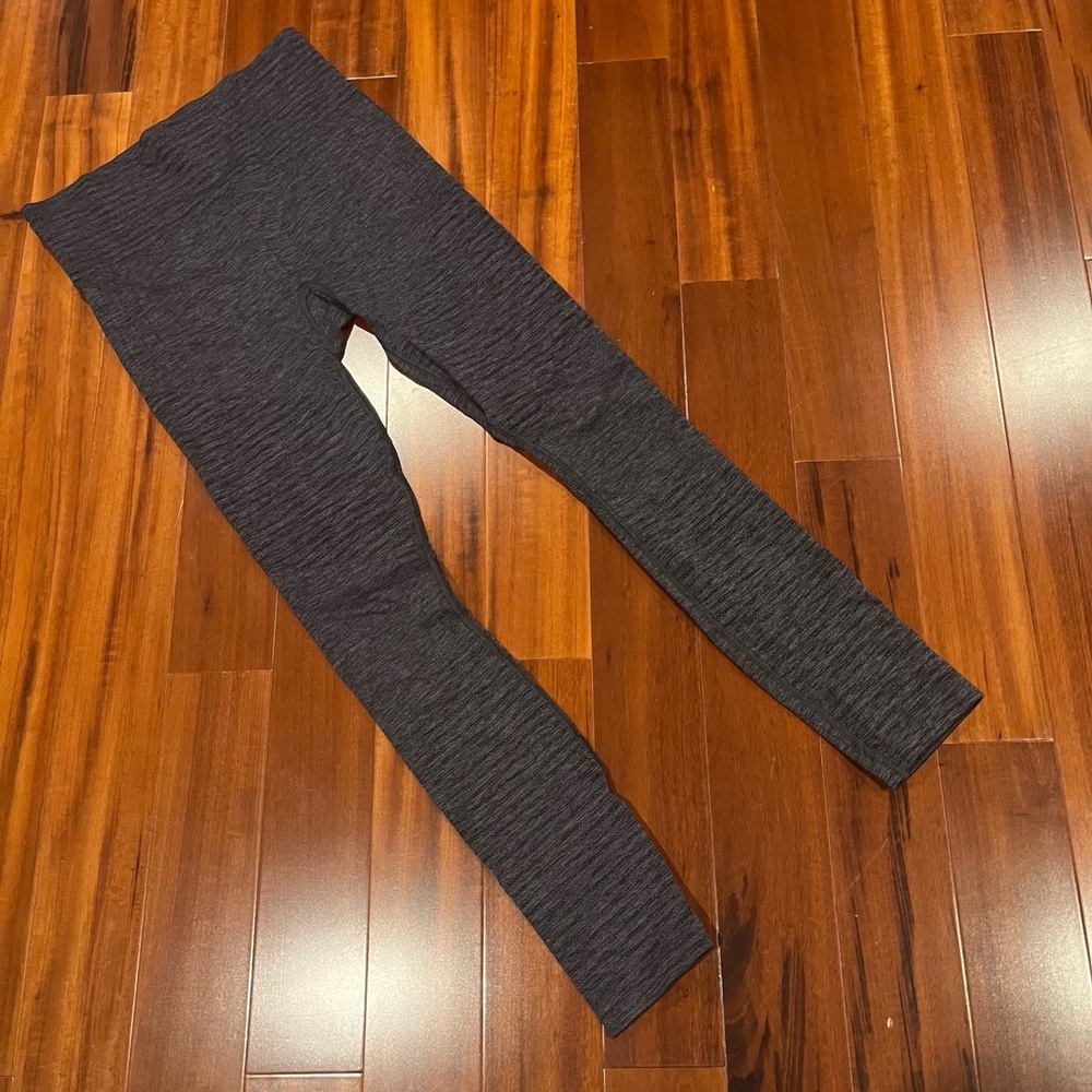 Athleta Charcoal Gray Leggings Tights High-Waisted Seamless Activewear Sz Small